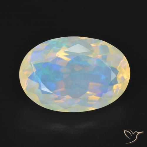 5.06ct Natural Multicolorido Opala, oval, Transparente