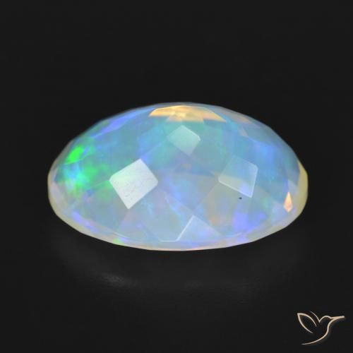 Opala Multicolorido Natural 5.06ct, oval, Transparente