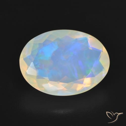 3.54ct Natural Multicolorido Opala, oval, Transparente