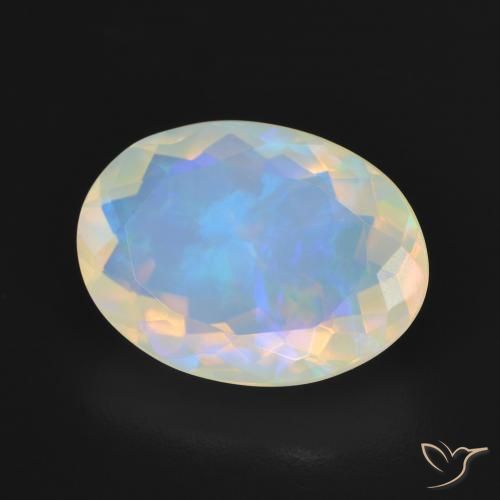 Opala Multicolorido Natural 3.54ct, oval, Transparente