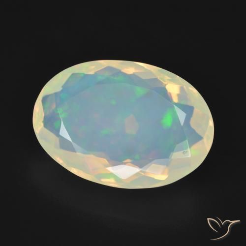 Opala Multicolorido Natural 5.16ct, oval, Transparente