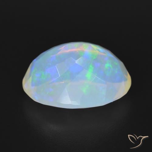 Opala Multicolorido Natural 4.14ct, oval, Transparente