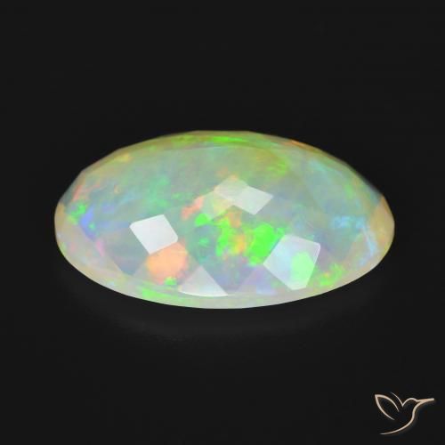 Opala Multicolorido Natural 3.93ct, oval, Transparente
