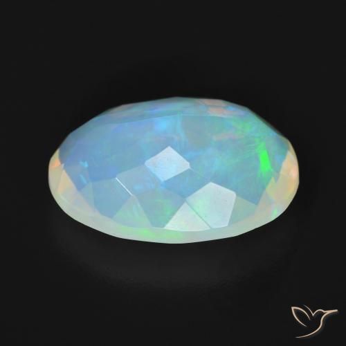 Opala Multicolorido Natural 3.89ct, oval, Transparente