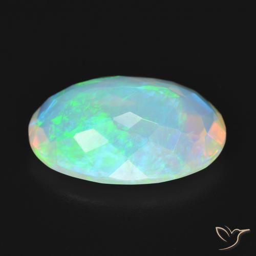 Opala Multicolorido Natural 4.44ct, oval, Transparente