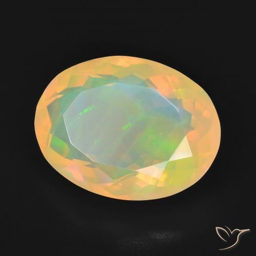 Opala Multicolorido Natural 4.16ct, oval, Transparente
