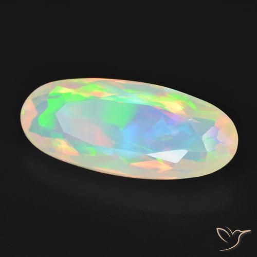 Opala Multicolorido Natural 4.21ct, oval, Transparente