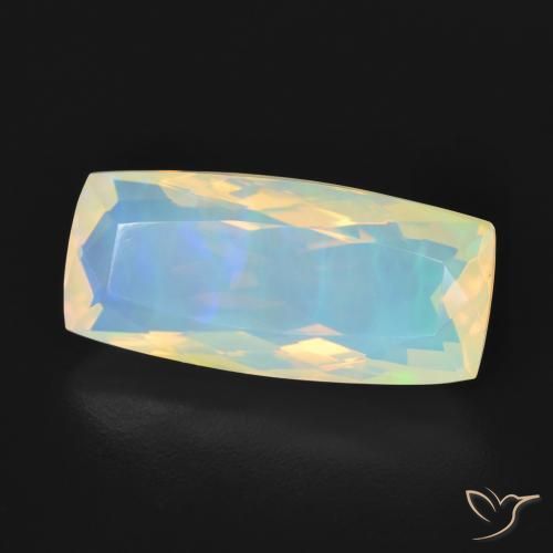 Opala Multicolorido Natural 3.27ct, Almofada, Transparente
