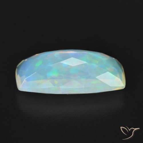 Opala Multicolorido Natural 3.27ct, Almofada, Transparente