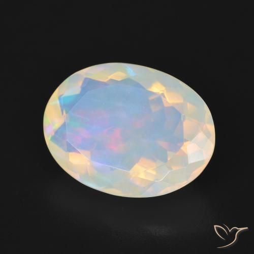 Opala Multicolorido Natural 3.67ct, oval, Transparente
