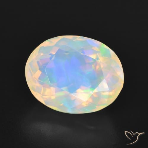 Opala Multicolorido Natural 3.90ct, oval, Transparente