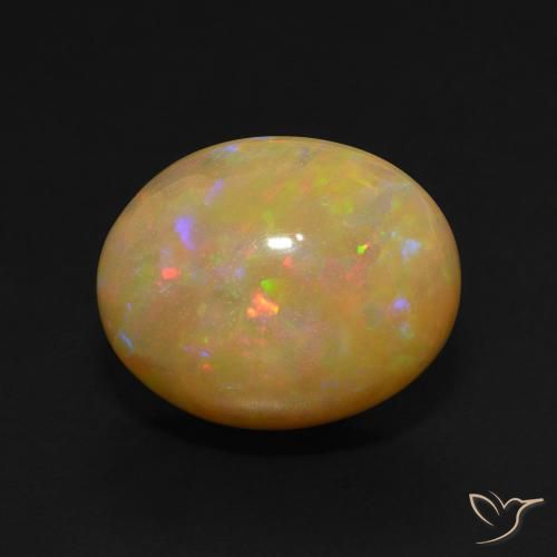 5.88ct Natural Multicolorido Opala, oval, Translúcido