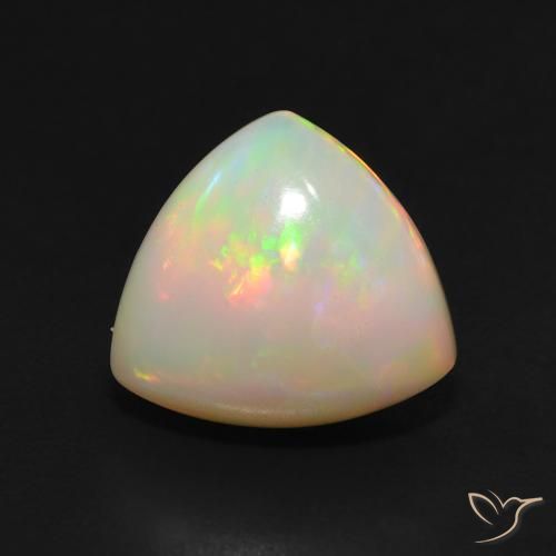 3.00ct Natural Multicolorido Opala, Trilhão, Translúcido