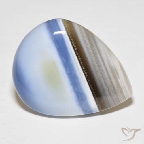 Opala Multicolorido Natural 33.43ct, Formato de pêra, Opaco