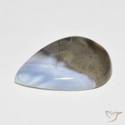 Opala Multicolorido Natural 24.70ct, Formato de pêra, Opaco