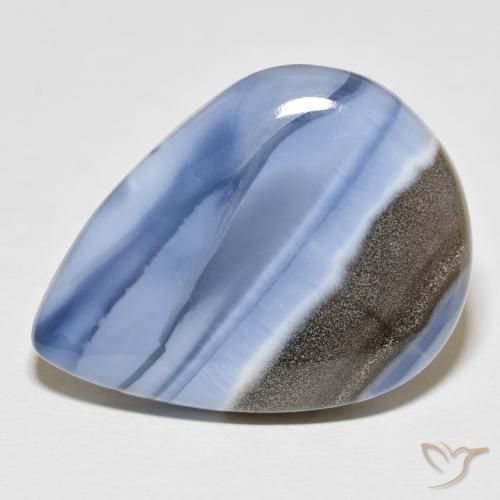 46.92ct Natural Multicolorido Opala, Formato de pêra, Opaco