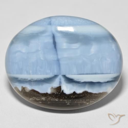 35.49ct Natural Multicolor azul Opala, oval, Opaco