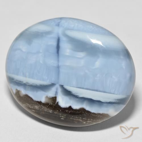 Opala Multicolor azul Natural 35.49ct, oval, Opaco