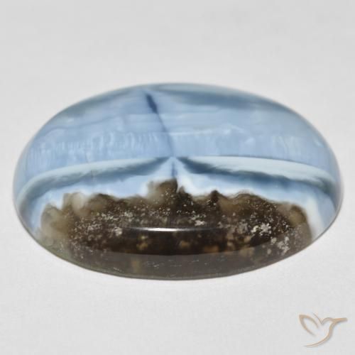 Opala Multicolor azul Natural 35.49ct, oval, Opaco