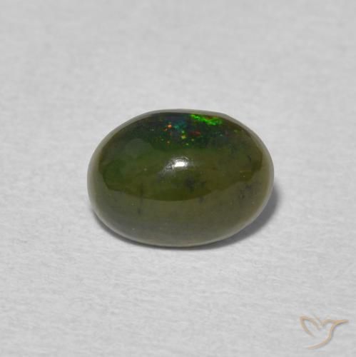 0.72ct Natural Multicolorido Opala, oval, Opaco