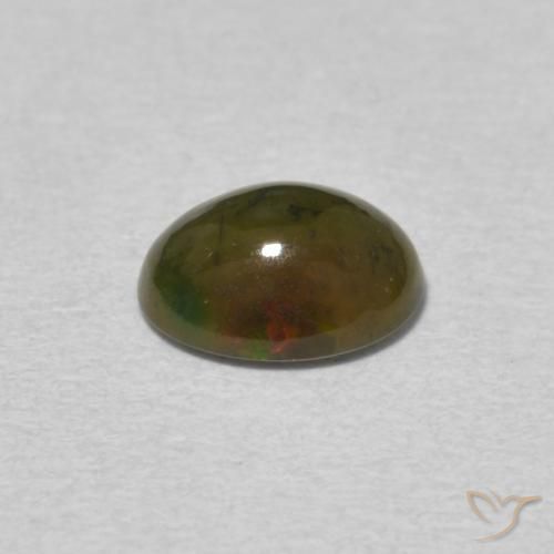 Opala Multicolorido Natural 0.72ct, oval, Opaco