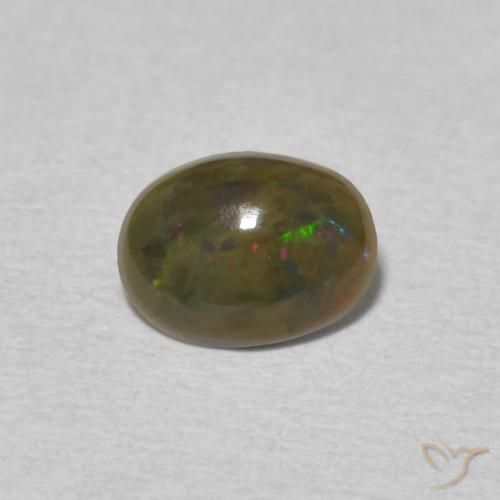 0.56ct Natural Multicolorido Opala, oval, Opaco