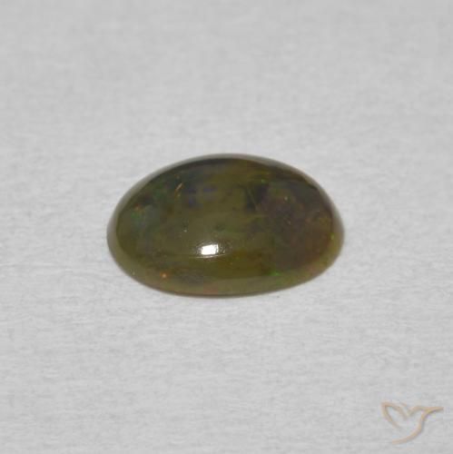Opala Multicolorido Natural 0.56ct, oval, Opaco
