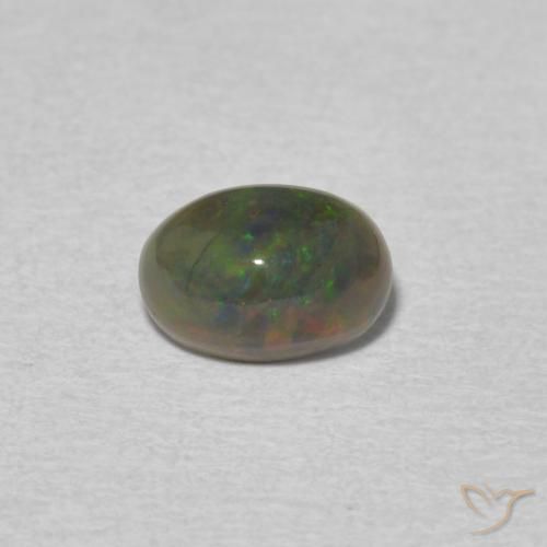 0.52ct Natural Multicolorido Opala, oval, Opaco