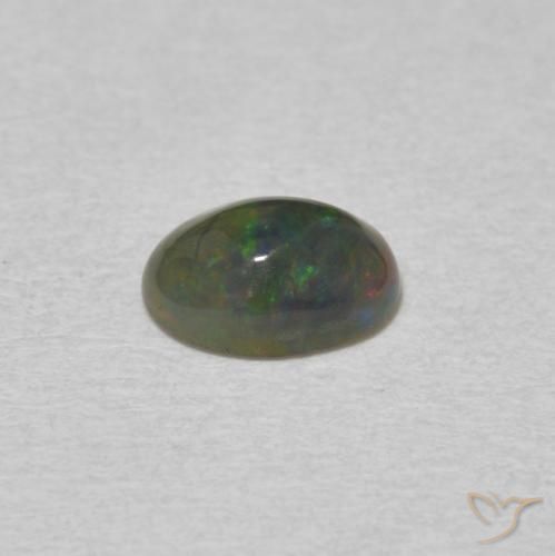 Opala Multicolorido Natural 0.52ct, oval, Opaco