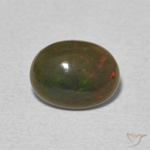 0.98ct Natural Multicolorido Opala, oval, Opaco