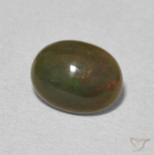 Opala Multicolorido Natural 0.98ct, oval, Opaco