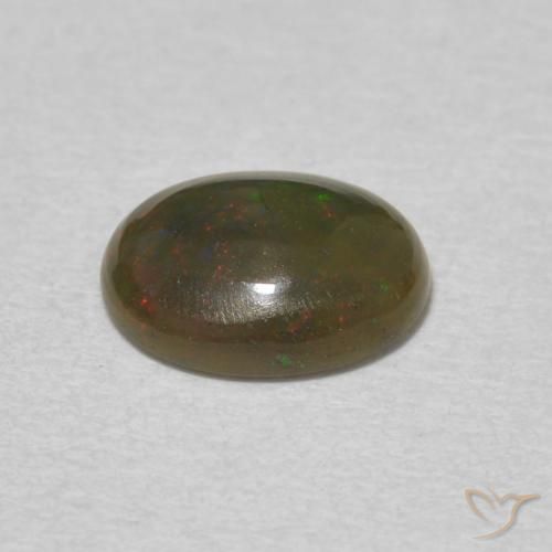 Opala Multicolorido Natural 0.98ct, oval, Opaco