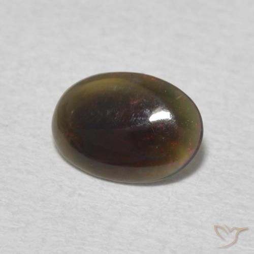 Opala Multicolorido Natural 0.28ct, oval, Opaco