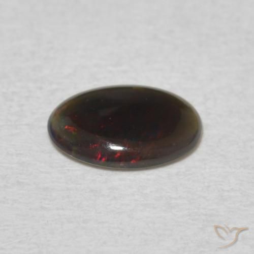 Opala Multicolorido Natural 0.28ct, oval, Opaco