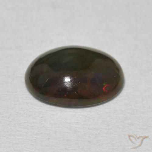 Opala Multicolorido Natural 1.35ct, oval, Opaco