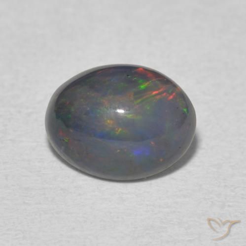 1.14ct Natural Multicolorido Opala, oval, Opaco