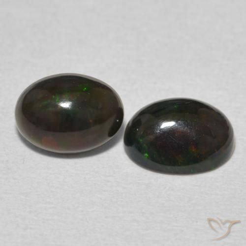 Pedras preciosas de Opala Multicolorido natural de 1.50 ct, oval, Opaco
