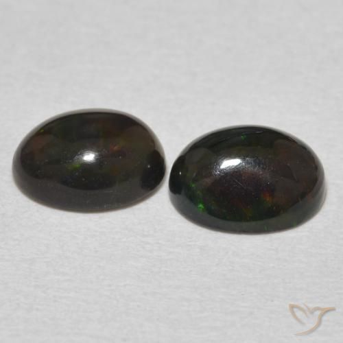 Pedras preciosas de Opala Multicolorido natural de 1.50 ct, oval, Opaco