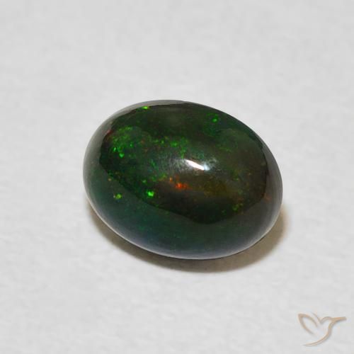 Opala Multicolorido Natural 0.90ct, oval, Opaco