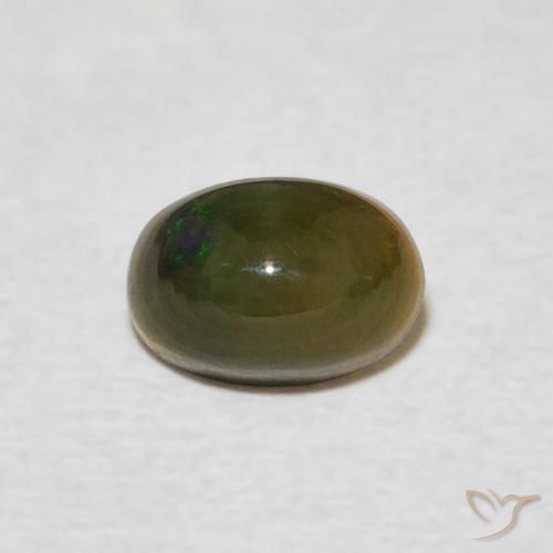 0.55ct Natural Multicolorido Opala, oval, Opaco