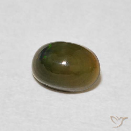 Opala Multicolorido Natural 0.55ct, oval, Opaco