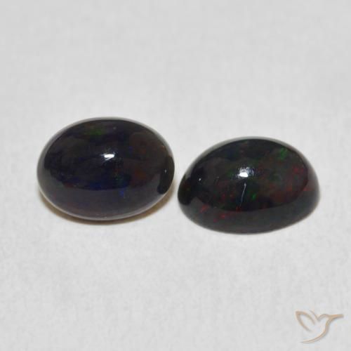 Pedras preciosas de Opala Multicolorido natural de 1.48 ct, oval, Opaco