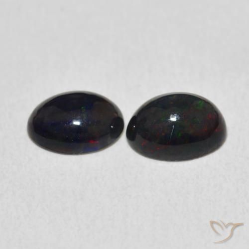 Pedras preciosas de Opala Multicolorido natural de 1.48 ct, oval, Opaco