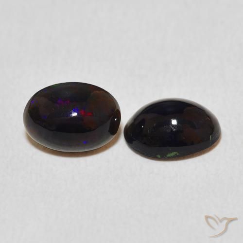 Pedras preciosas de Opala Multicolorido natural de 1.35 ct, oval, Opaco