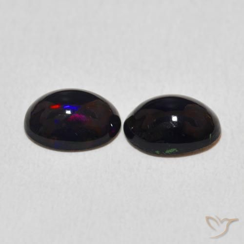 Pedras preciosas de Opala Multicolorido natural de 1.35 ct, oval, Opaco