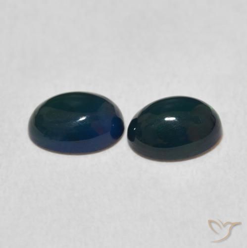Pedras preciosas de Opala Multicolorido natural de 1.02 ct, oval, Opaco
