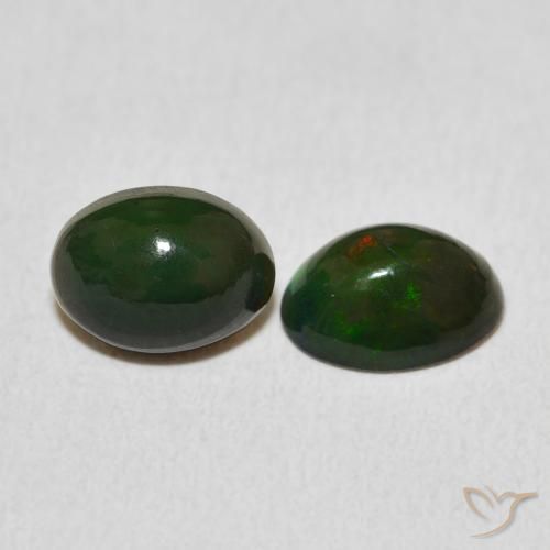 Pedras preciosas de Opala Multicolorido natural de 1.60 ct, oval, Opaco