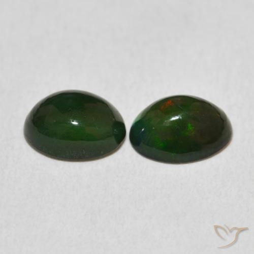 Pedras preciosas de Opala Multicolorido natural de 1.60 ct, oval, Opaco