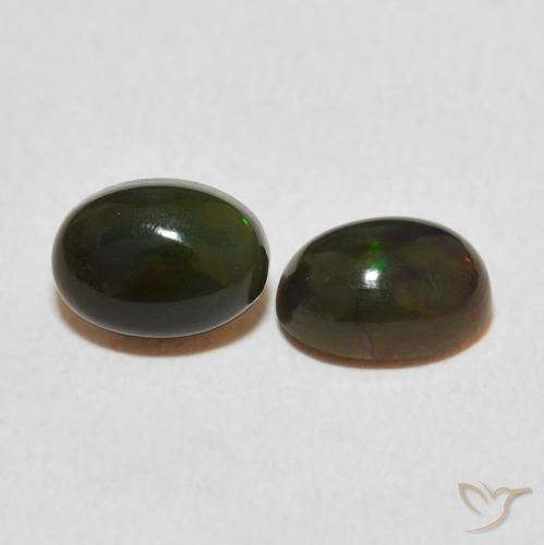 Pedras preciosas de Opala Multicolorido natural de 1.36 ct, oval, Opaco