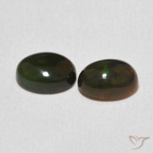 Pedras preciosas de Opala Multicolorido natural de 1.36 ct, oval, Opaco
